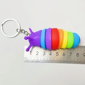 colorful Worm Keychain new